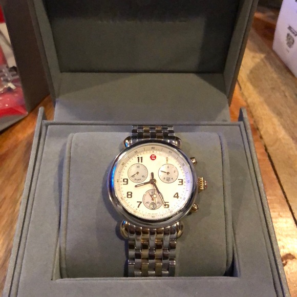 Michele Accessories - Michele CSX Two Tone Watch